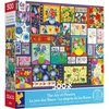 image:imageCEACO 500Piece Jigsaw Puzzle  Multicolor Paper 2125 x 15 in  Fun amp Relaxing Puzzle for Adults  FullSize Poster Guide for Puzzlers  Vibrant Floral Artwork