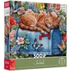 image:imageCEACO Cat Nap 500Piece Jigsaw Puzzle  500 Pieces 2125 x 15 in  Relaxing Challenge with Adult Puzzles  Adorable Cat Design for Animal Fans  FullColor Poster for 500Count Assembly Guide