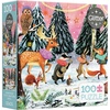 image:imageCEACO Holiday Parade Glitter Jigsaw Puzzle  100 Pieces 15 x 11in  Relaxing Easy Puzzles for Adults  Family Fun with 100 Piece Kit for Kids  Sparkling Glitter Design for Activities for Seniors