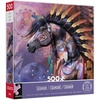 image:imageCeaco  Shaman Puzzle  Laurie Prindle  500 Piece Jigsaw Puzzles for Adults  Native American Art  Premium Board  Bonus Poster  24 x 18  USA Made