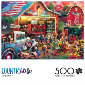 image:imageBuffalo Games  Antique Barn  Eduard  500 Piece Jigsaw Puzzle for Adults  Charming Country Life Scene  Challenging Puzzle Perfect for Game Nights  Finished Size 2125 x 1500Antique Barn