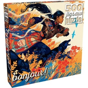 image:imageBuffalo Games  Bente Schlick  Bonjour  Forsythia  500 Piece Jigsaw Puzzle for Adults  Challenging Puzzle Perfect for Game Nights  Finished Size is 2125 x 1500