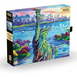 image:imageBuffalo Games  Celebrate Liberty 1000 Piece Jigsaw Puzzle for Adults Gold Collection Statue of Liberty Puzzle by Redina Tili