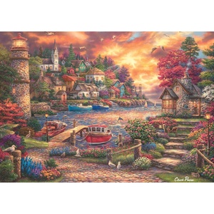 image:imageBuffalo Games  Chuck Pinson  This Side of The Sea  500 Piece Jigsaw Puzzle  Premium Gold Collection  Giftable Autumn Puzzles for Adults  PrecisionCut Pieces Fall Artwork Relaxing Fun