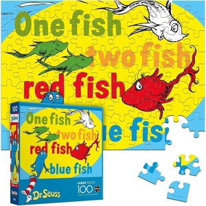 image:imageBuffalo Games  Dr Seuss Enterprises  One Fish Two Fish Red Fish Blue Fish  Jigsaw Puzzle  Perfect for Game Nights  Finished Size is 1500 x 1100