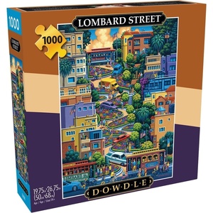 image:imageBuffalo Games  Eric Dowdle  Lombard Street  1000 Piece Jigsaw Puzzle for Adults  Challenging Puzzle Perfect for Game Nights  Finished Size is 2675 x 1975