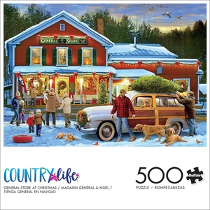 image:imageBuffalo Games  General Store At Christmas 500 Piece Holiday Jigsaw Puzzle  Festive Puzzles for Adults  PrecisionCut Pieces Winter Artwork and Hours of Relaxing Fun