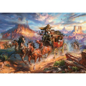image:imageBuffalo Games  Gold  Blend COTA Wild Wild West Jigsaw Puzzle  500 Pieces 15 x 2125 in Includes Poster  Adult Puzzles  Game Night Jigsaw Puzzles  ScreenFree Relaxation