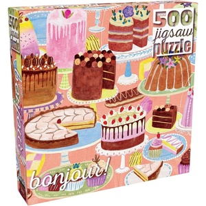 image:imageBuffalo Games  Jenny Miriam  Bonjour  Cakes Galore  500 Piece Jigsaw Puzzle for Adults  Challenging Puzzle Perfect for Game Nights  Finished Size is 2125 x 1500