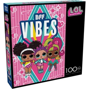 image:imageBuffalo Games  LOL  BFF Vibes  100 Piece Jigsaw Puzzle for Families Challenging Puzzle Perfect for Game Nights  Finished Size is 1500 x 1100