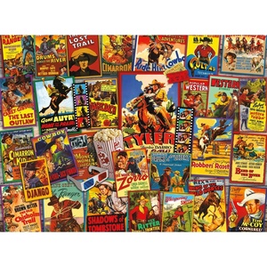 image:imageBuffalo Games  Lewis T Johnson  Collage Collection  Great Western Posters  1000 Piece Jigsaw Puzzle for Adults  Challenging Puzzle Perfect for Game Nights  Finished Size is 2675 x 1975