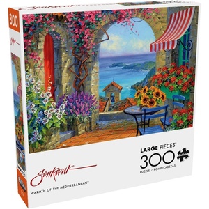 image:imageBuffalo Games  Mikki Senkarik  Warmth of the Mediterranean  300 Piece Jigsaw Puzzle for Adults Challenging Puzzle Perfect for Game Nights  Finished Size is 2125 x 1500