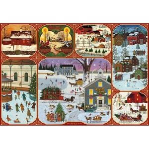 image:imageBuffalo Games  Silver Select Charles Wysocki Winter Collage 2000 Piece Jigsaw Puzzle Colorful Puzzle for Adults  PrecisionCut Pieces Beautiful Artwork and Hours of Relaxing FunWinter Collage