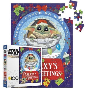 image:imageBuffalo Games  Star Wars  Galaxys Greetings  100 Piece Christmas Jigsaw Puzzle  Festive Holiday Puzzle for Adults and Families  PrecisionCut Pieces Winter Artwork Relaxing Fun