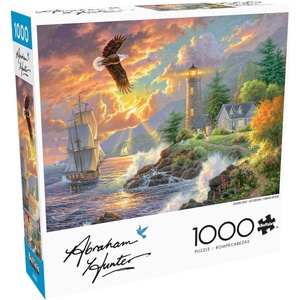 image:imageBuffalo Games 1000Piece Seaside Light Jigsaw Puzzle  Seaside Light Color 2675 x 1975 in  Relaxing Beach amp Landscape Puzzle for Adults