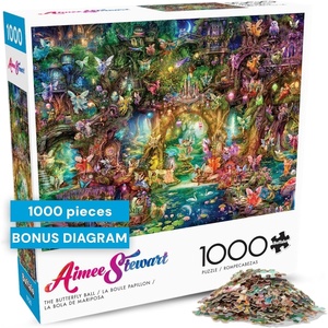 image:imageBuffalo Games Aimee Stewart  Family Campsite  Look Closer  500 Piece Jigsaw Puzzle  2125 x 15 in  Hidden Images  Reference Poster  Adult PuzzlesThe Butterfly Ball