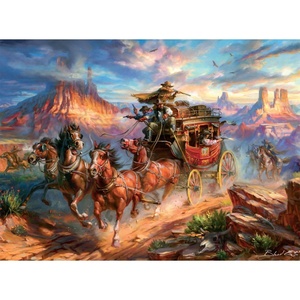 image:imageBuffalo Games Blend COTA Wild Wild West 1000 Piece Jigsaw Puzzle  2675 x 1975 in  Western Action Art  Recycled Board amp Poster  Puzzles for Adults 1000 Pieces
