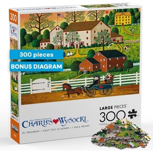 image:imageBuffalo Games Charles Wysocki  Hi Neighbor  300 Piece Jigsaw Puzzle 2125 x 15 in Oversized Format  300 Piece Puzzles for Adults  Charles Wysocki Puzzles  Reference Poster