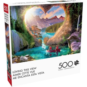 image:imageBuffalo Games Loving This View 500Piece Jigsaw Puzzle  Multicolor 2125 x 15 in Pack of 1  Relaxing Puzzles for Adults  Full Color Reference Poster  Family Game Night