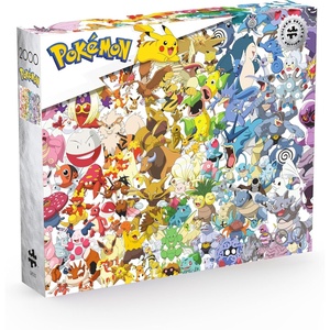 image:imageBuffalo Games Pokemon Kanto 151 Jigsaw Puzzle  1000 Piece Silver Select Edition  Engaging Kanto Collage amp Puzzles for Teens  Includes Pokemon Poster Reference