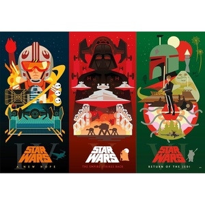 image:imageBuffalo Games Star Wars  Original Trilogy  2000 Piece Jigsaw Puzzle  385 x 265 in Multicolor 14  Full Color Poster  Precision Cut Fit  Movie Puzzle