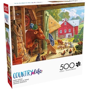image:imageBuffalo Games Steve Crisp  Farm Scenic  500 Piece Jigsaw Puzzle  2125 x 15 in  Reference Poster  ScreenFree Activity  Jigsaw Puzzles for Adults
