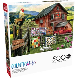 image:imageBuffalo Games Tom Wood A Little Bit of Heaven 500 Piece Jigsaw Puzzle  2125 x 15 in Farm Theme  Recycled Board Jigsaw Puzzles  FullColor Poster Included  Adult Activity