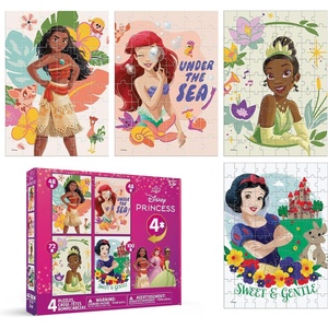 image:imageCeaco  4 X 1 Kids Multipack  Disney  Princess  MultiPiece Jigsaw Puzzle for Families Challenging Puzzle Perfect for Game Nights  Finished Size is 2675 x 1975