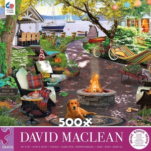 image:imageCeaco  David Maclean  Marians Garden  500 Piece Jigsaw Puzzle 24 x 18