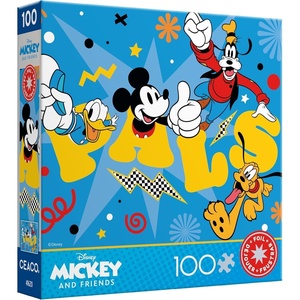 image:imageCeaco  Disney  Mickey and Friends  Mickey and Pals  Foil Puzzle 100 Piece Jigsaw Puzzle