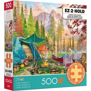 image:imageCeaco  EZ 2 Hold  Dominic Davison  Camping Tranquility  500 Piece Puzzle for Adults  Challenging and Perfect for Game Nights  Finished Puzzle Size 2125 x 15