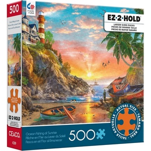 image:imageCeaco  EZ2Hold  Dominic Davison  Ocean Fishing at Sunrise  500 Piece Jigsaw Puzzle for Adults  Challenging Puzzle Perfect for Game Nights  Finished Size is 26 x 19