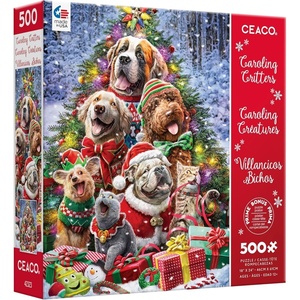 image:imageCeaco  Larry Jones  Caroling Critters  500 Piece Jigsaw Puzzle