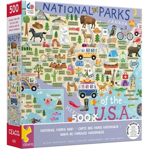 image:imageCeaco  National Parks Map  500 Piece Jigsaw Puzzle