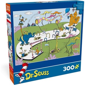 image:imageCeaco  Oh the Places Youll Go  Dr Seuss  300 Piece Oversized Jigsaw Puzzle  Large Puzzle Pieces with Bonus Poster  Colorful Puzzle for Adults and Teens Ages 14