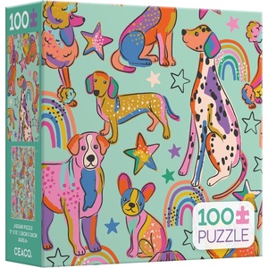 image:imageCeaco  Rainbow Dogs  100 Piece Jigsaw Puzzle