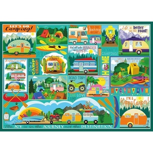 image:imageCeaco  Tracy Flickinger  Camping Road Trip  500 Larger Piece Jigsaw Puzzle