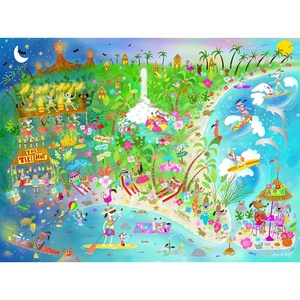 image:imageCeaco  Tropical Dogs  500 Piece Jigsaw Puzzle