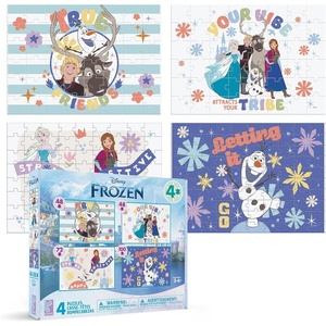 image:imageDisney Frozen  4 in 1 Multipack Jigsaw Puzzle  CEACO  Made for Kids Ages 36