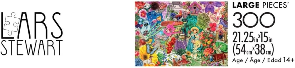 image:imageBuffalo Games  Lars Stewart  Colorful Gardening Collage  300 Piece Jigsaw Puzzle for Adults  Challenging Puzzle Perfect for Game Nights  Finished Size is 2125 x 1500