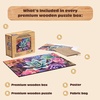 image:imageBuffalo Games  250 Piece Wooden Jigsaw Puzzle Charles Wysocki  Frederick The Literate Standard Cut Pieces Wooden Box Fabric Bag Full Size Poster Ages 14Simple Succulent