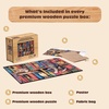 image:imageBuffalo Games  250 Piece Wooden Jigsaw Puzzle Charles Wysocki  Frederick The Literate Standard Cut Pieces Wooden Box Fabric Bag Full Size Poster Ages 14Frederick the Literate