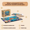 image:imageBuffalo Games  250 Piece Wooden Jigsaw Puzzle Charles Wysocki  Frederick The Literate Standard Cut Pieces Wooden Box Fabric Bag Full Size Poster Ages 14Tiny Bubbles