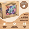 image:imageBuffalo Games  250 Piece Wooden Jigsaw Puzzle Simple Succulents Unique Shaped Whimsy Pieces 2675 x 1975 Poster Cloth Bag Wooden Box Adults 14