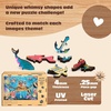 image:imageBuffalo Games  500 Piece Wooden Jigsaw Puzzle  Tiny Bubbles  Unique Whimsical Jigsaw Pieces  Wooden Box  Full Size Poster Ages 14