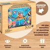 image:imageBuffalo Games  500 Piece Wooden Jigsaw Puzzle  Tiny Bubbles  Unique Whimsical Jigsaw Pieces  Wooden Box  Full Size Poster Ages 14