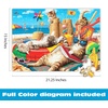 image:imageBuffalo Games  Beachcombers  Steve Read  300 Piece Large Piece Jigsaw Puzzle for Adults  Playful Cat Beach Scene Puzzle with Oversized Pieces  Bonus Diagram Included  Finished Size 2125 x 1500
