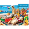 image:imageBuffalo Games  Beachcombers  Steve Read  300 Piece Large Piece Jigsaw Puzzle for Adults  Playful Cat Beach Scene Puzzle with Oversized Pieces  Bonus Diagram Included  Finished Size 2125 x 1500