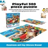 image:imageBuffalo Games  Beachcombers  Steve Read  300 Piece Large Piece Jigsaw Puzzle for Adults  Playful Cat Beach Scene Puzzle with Oversized Pieces  Bonus Diagram Included  Finished Size 2125 x 1500