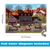 image:imageBuffalo Games  Charles Wysocki Valley Farm Street 1000 Piece Jigsaw Puzzle for Adults Classic Americana Artwork with FullColor Poster